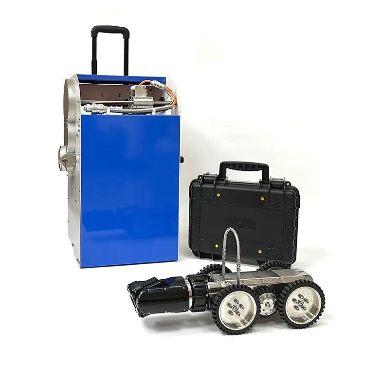 Inspection Sewer Pipe CCTV Crawler Robot 2MP Zoom