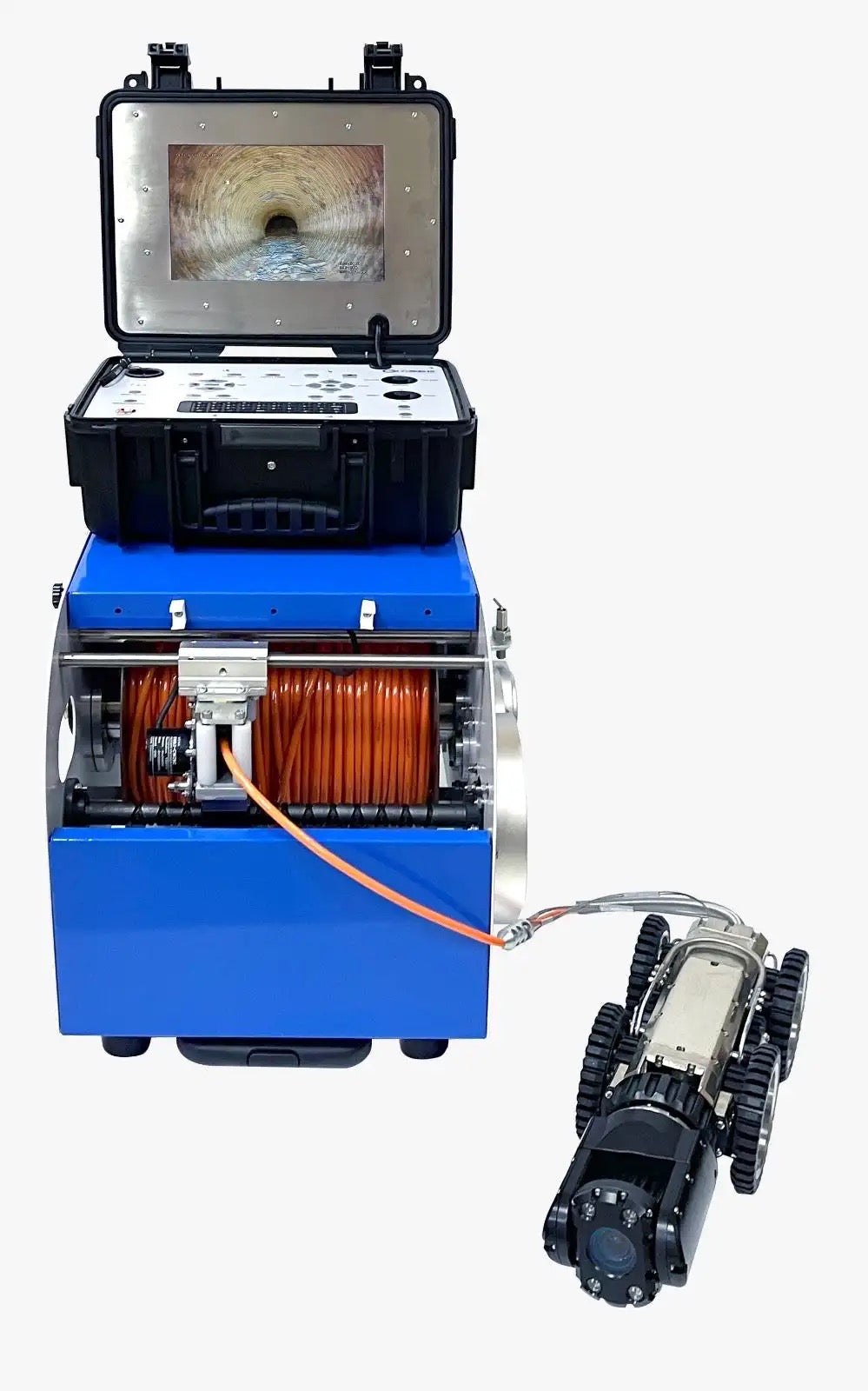Inspection Sewer Pipe CCTV Crawler Robot 2MP Zoom