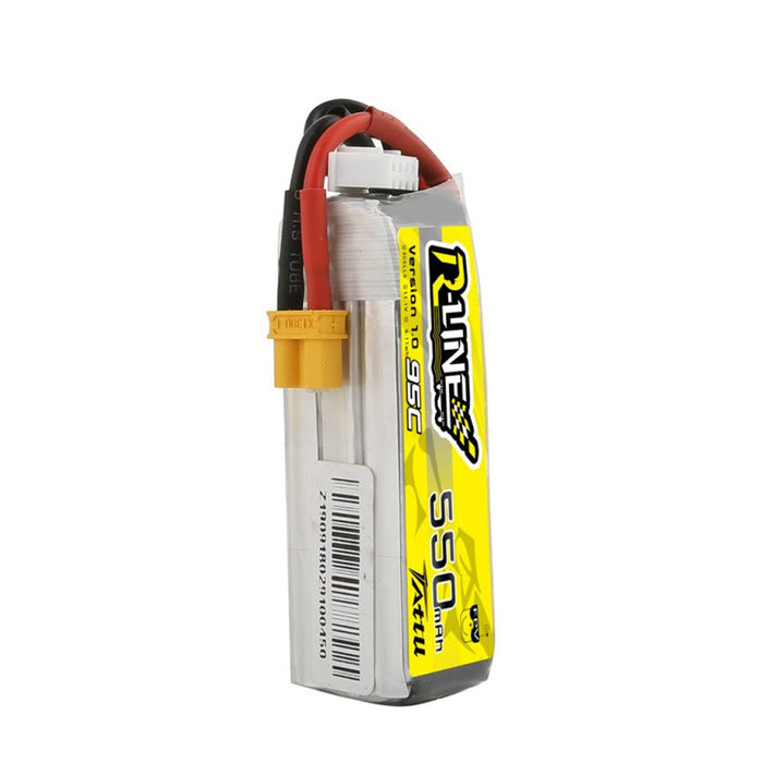 TATTU 550MAH 3S 95C 11.1V 95C LIPO BATTERY PACK WITH XT30 PLUG