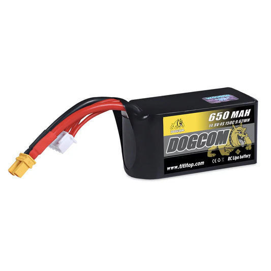 DOGCOM 150C 4S 650mAh 14.8V LiPo Battery XT30