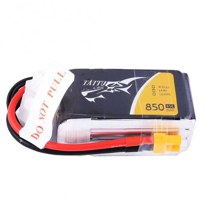 Tattu 850mAh 4s 45-90c Lipo Battery Pack